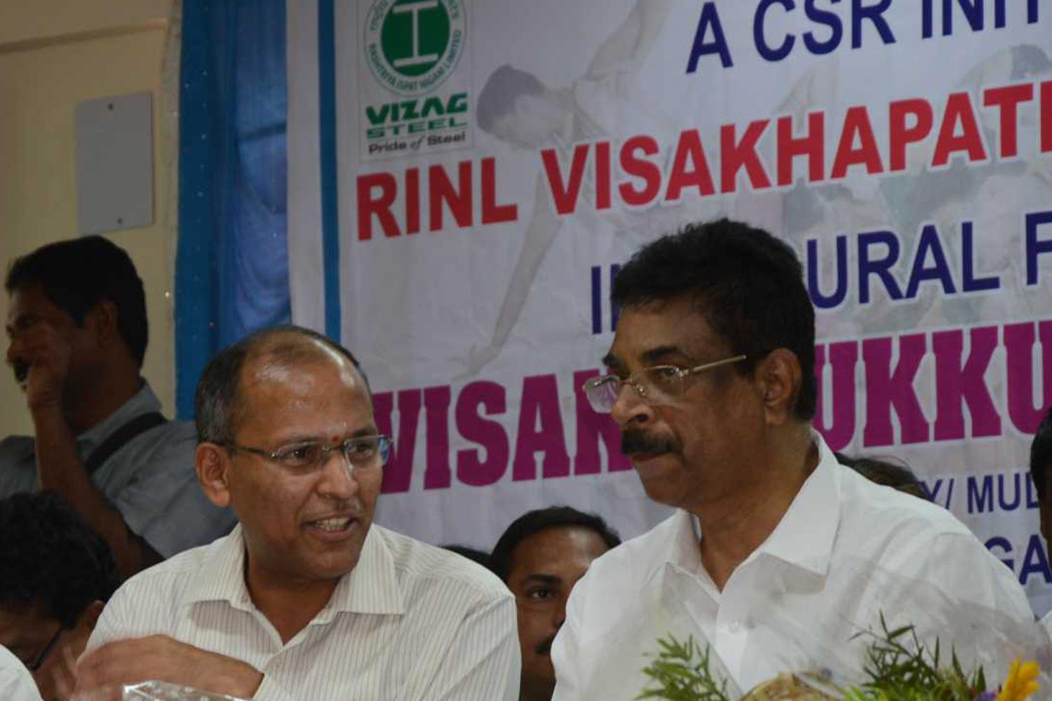 Visakhapatnam MP inaugurates  Ukku  Kalavedika  under CSR 