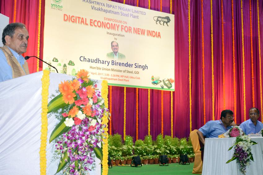 Union Steel Minister inaugurates symposium on Digital Economy for New India