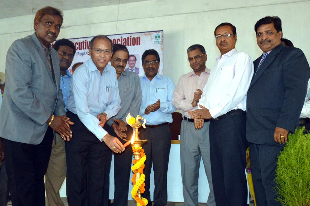 RINL CMD inaugurates Steel Executive Association Auditorium in Ukkunagaram