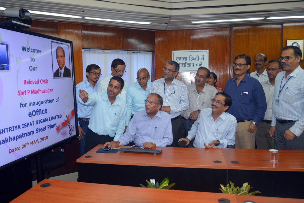 e-office brings transparency in systems: Sri P Madhusudan, CMD,RINL