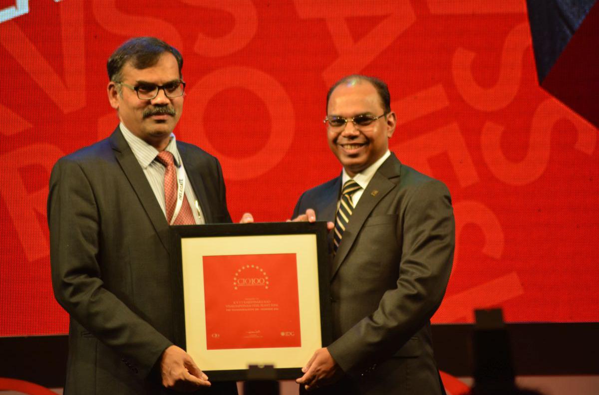 RINL conferred with CIO-100 Award for Excellence in Information Technology