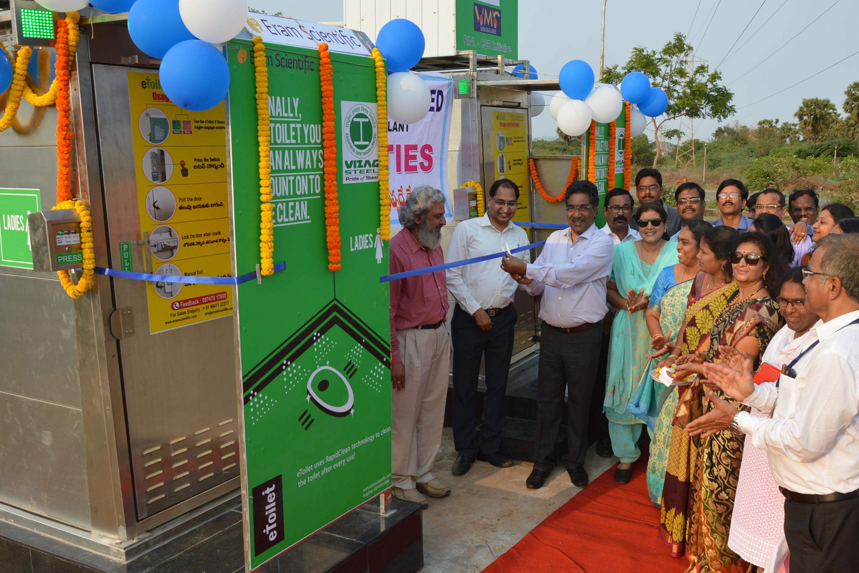 RINL launches e-toilets in Ukkunagaram