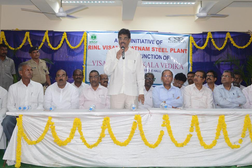 Visakhapatnam MP inaugurates Visakha Ukku Kalavedika in Gangavaram under CSR