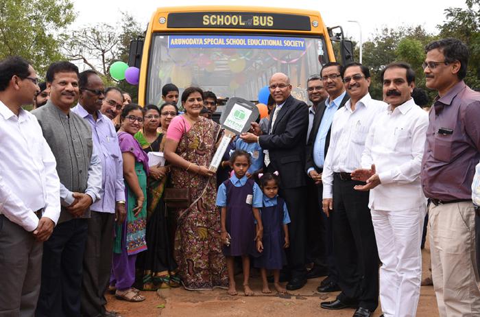 New Bus handed over to Arunodaya Special School under RINL-CSR