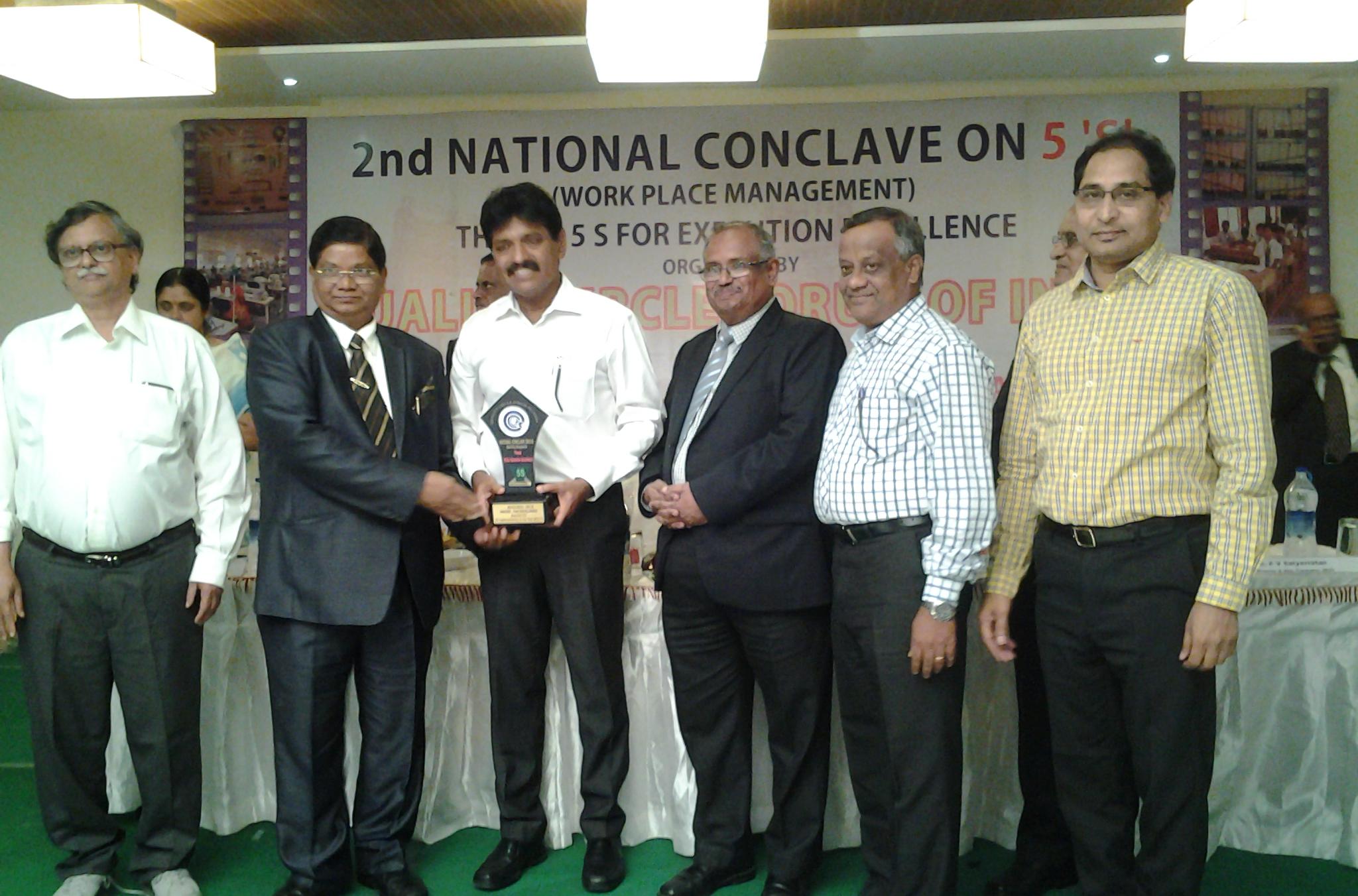 Vizag Steel bags 5S Par-excellence Award at National level