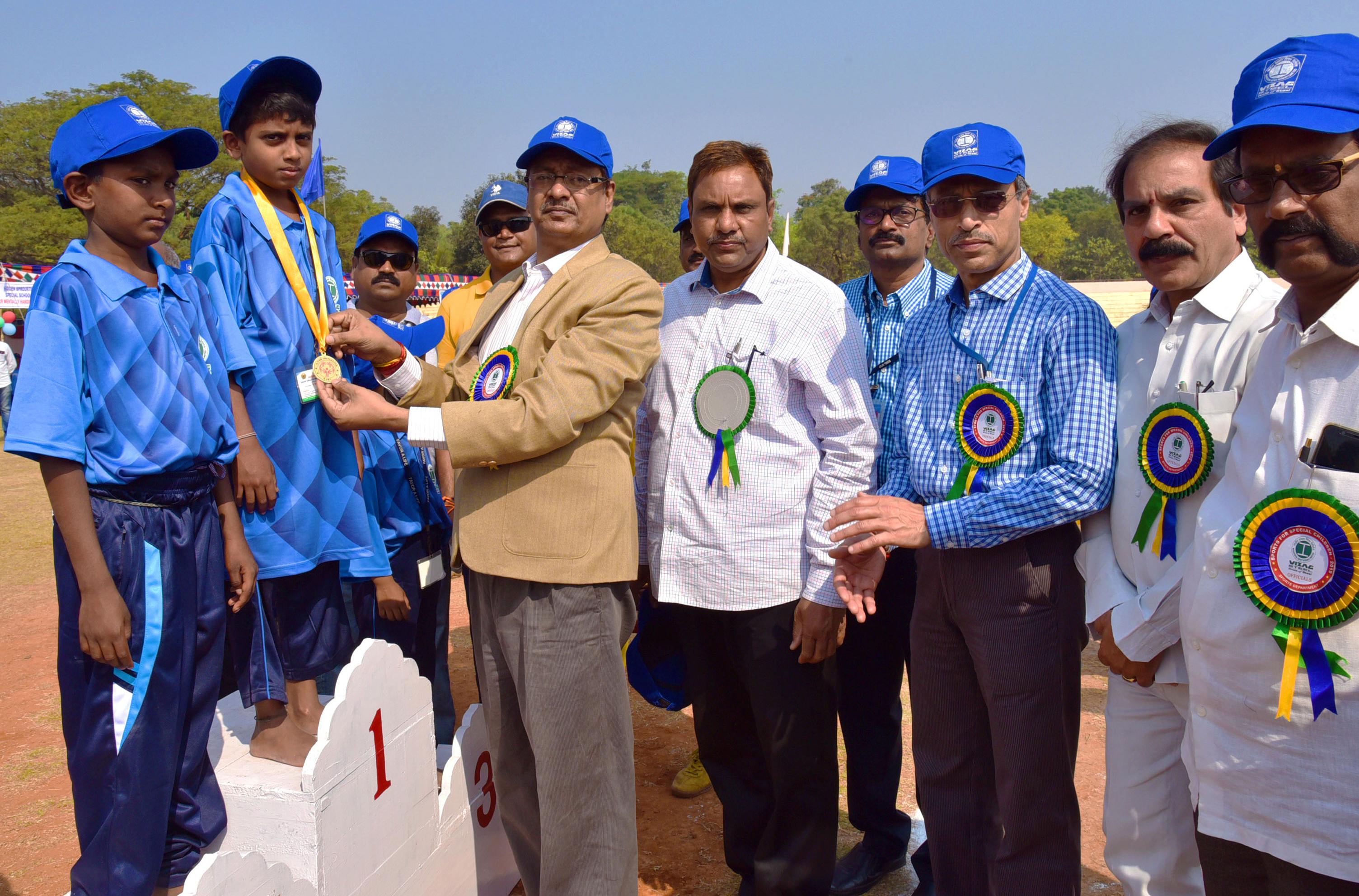 RINL conducts sports for Special Children in Ukkunagaram
