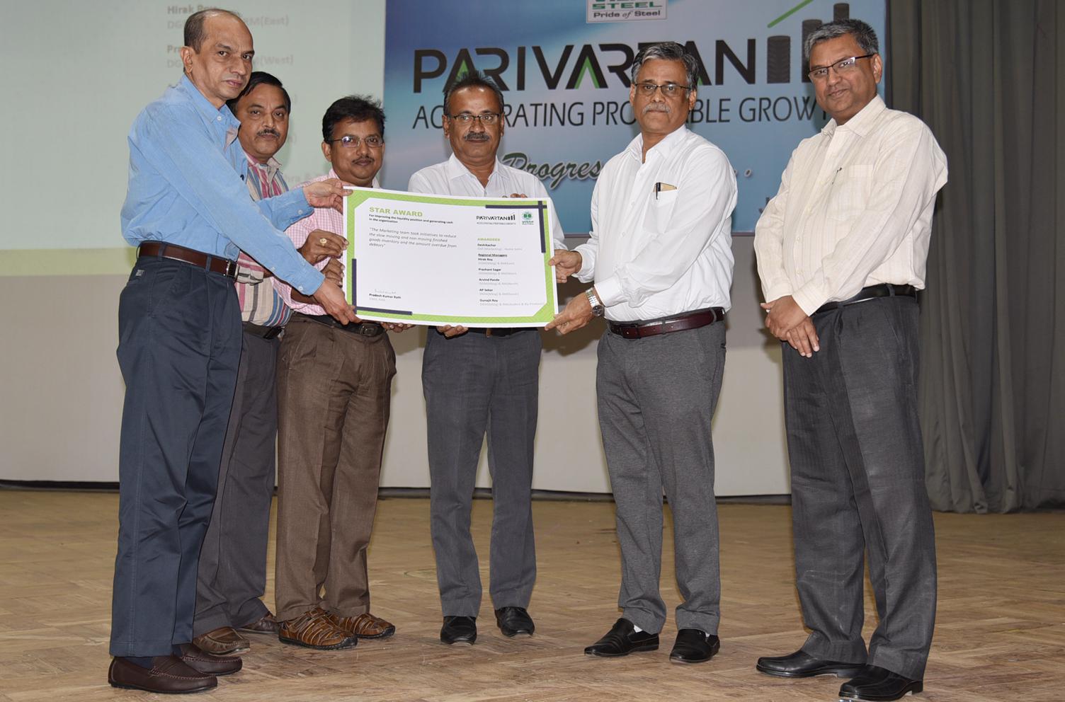 RINL recognizes performers under Project 