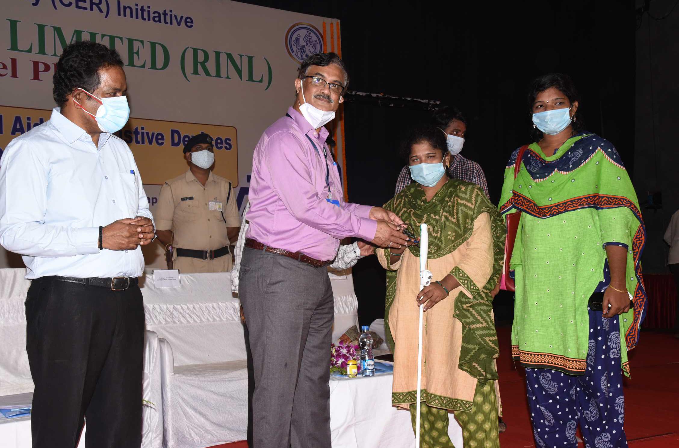 CMD-Addl Charge, RINL inaugurates the Camp for Distribution of Aids and Assistive Devices to Divyangjan 