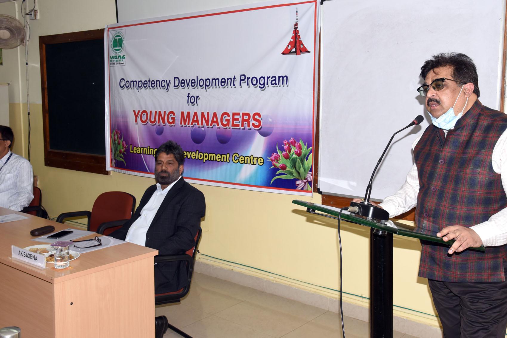Shri Atul Bhatt, CMD RINL inaugurates a  3-day Competency development   program to Young Mangers