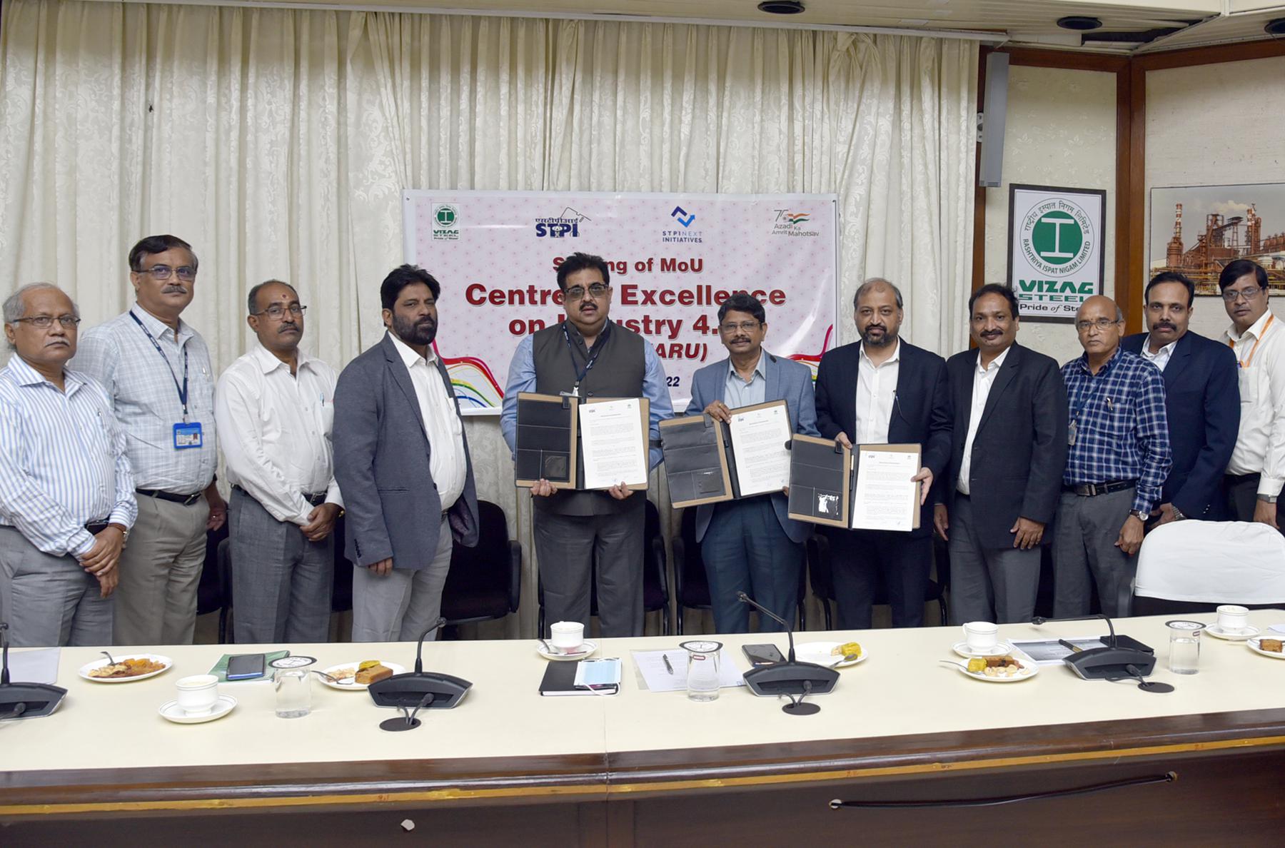 Yet another initiative by RINL towards promotion of Innovation  Startup activities.  - RINL signs MoU with STPI for CoE, Centre of Excellence on Industry 4.0 Kalpataru 