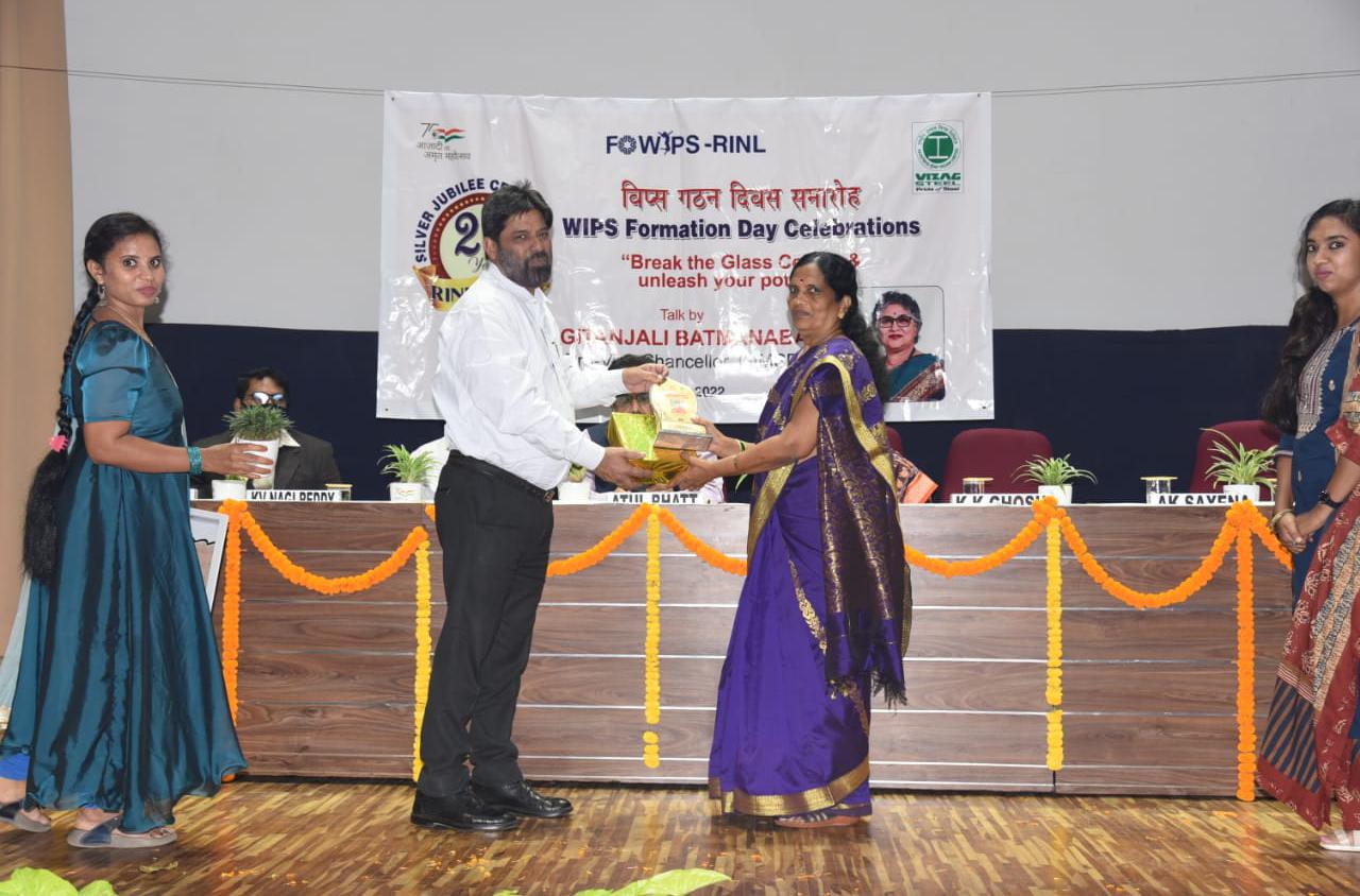 Silver Jubilee of WIPS Forum for Women in Public Sector formation day was celebrated at Visakhapatnam Steel Plant Sri Atul Bhatt, CMD RINL lauds significant contribution by RINL employees